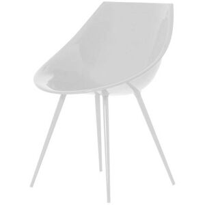 DRIADE fauteuil LAGÒ (Blanc - Polyurethane et aluminium)