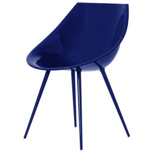 DRIADE fauteuil LAGÒ (Bleu outre-mer - Polyurethane et aluminium)