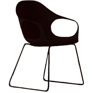 KRISTALIA fauteuil avec luge ELEPHANT (Noir - acier verni et polyurethane)