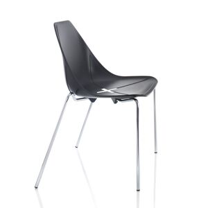 ALMA DESIGN X Chair Collection set de 4 chaises X FOUR (Couleur au choix - Acier Chrome et polypropylene)