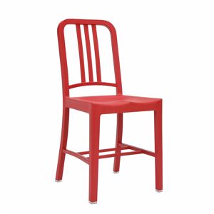 EMECO NAVY CHAIR 111 set de 2 chaises sans accoudoirs (Red - Plastique recycle)