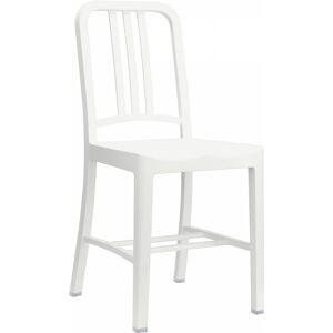 EMECO NAVY CHAIR 111 set de 2 chaises sans accoudoirs (Blanc neige - Plastique recycle)