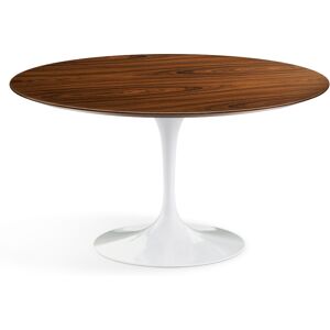 KNOLL table ronde TULIP Ø 137 cm collection Eero Saarinen (Base blanche / plateau Santos Palissandro - Bois et aluminium)