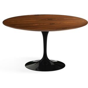 KNOLL table ronde TULIP Ø 137 cm collection Eero Saarinen (Base noire / plateau Santos Palissandro - Bois et aluminium)