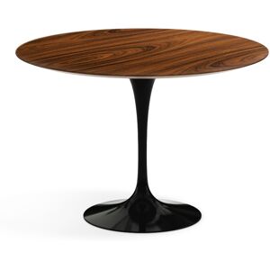 KNOLL table ronde TULIP Ø 107 cm collection Eero Saarinen (Base noire / plateau Santos Palissandro - Bois et aluminium)