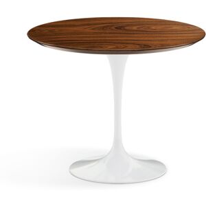 KNOLL table ronde TULIP Ø 91 cm collection Eero Saarinen (Base blanche / plateau Santos Palissandro - Bois et aluminium)