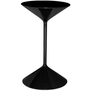 ZANOTTA table basse TEMPO (H 50 cm noir - Poliuretano et acier)