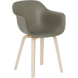 MAGIS fauteuil SUBSTANCE PLYWOOD (Gris beige - Frene naturel et polypropylene)