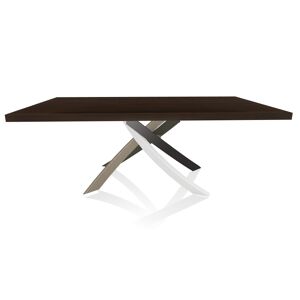 BONTEMPI CASA table avec structure multicolor elegant ARTISTICO 20.01 200x106 cm (Chene Spessart - Plateau en bois plaque et structure en acier [...]