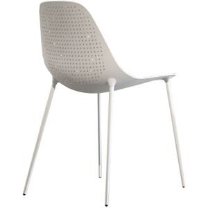 OPINION CIATTI set de 2 chaises MAMMAMIA PUNK (blanc avec rivets chromes - Metal)