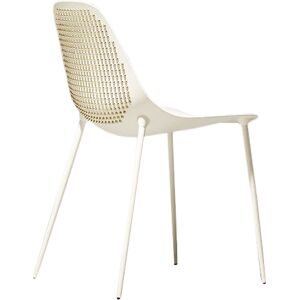 OPINION CIATTI chaise MAMMAMIA PUNK (blanc avec rivets or 24K - Metal)