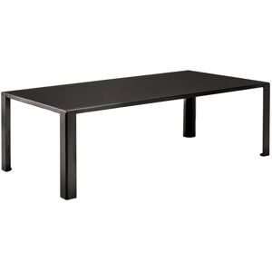 ZEUS table rectangulaire BIG IRONY TABLE (L 200 cm - metal traite par phosphatation noir)