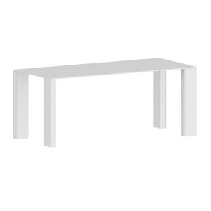 ZEUS table rectangulaire BIG GIM (L 200 cm - metal verni blanc gaufre)