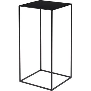 ZEUS table basse carre SLIM IRONY LOW TABLE 31 x 31 cm (H 64 cm - metal verni noir cuivre sable)