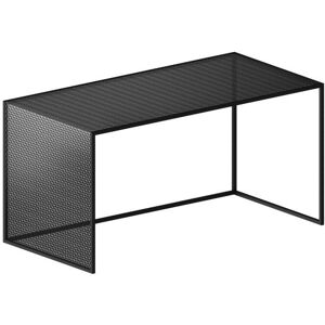 ZEUS table basse TRISTANO (H 40 cm, noir cuivre sable - Metal)