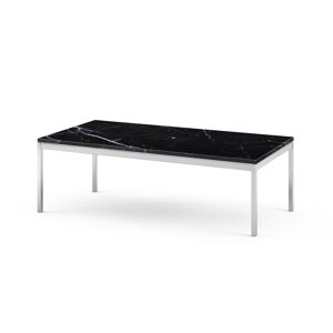 KNOLL table basse FLORENCE KNOLL 114 x 57 x H 35 cm (Marmo Nero Marquina - Acier chrome poli)