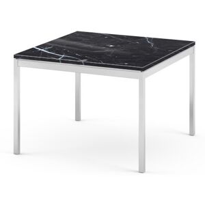 KNOLL table basse FLORENCE KNOLL 60 x 60 x H 43 cm (Marmo Nero Marquina - Acier chrome poli)