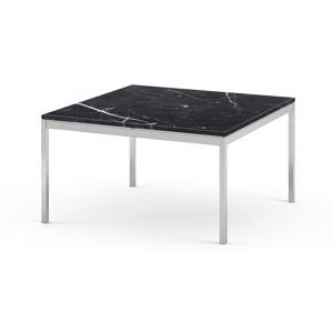 KNOLL table basse FLORENCE KNOLL 75 x 75 x H 35 cm (Marmo Nero Marquina - Acier chrome poli)