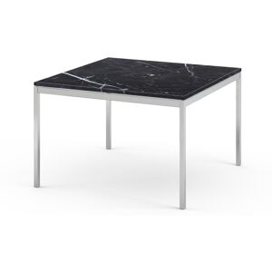 KNOLL table basse FLORENCE KNOLL 75 x 75 x H 48 cm (Marmo Nero Marquina - Acier chrome poli)