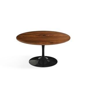 KNOLL table basse ronde TULIP Ø 91 cm collection Eero Saarinen (Base noire / plateau Santos Palissandro - Bois et aluminium)