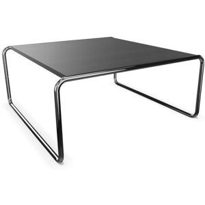 THONET table basse B 20 A (Black grey RAL 7021 - Hetre II and acier chromee)