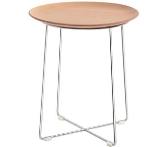 KARTELL table basse AL WOOD (Frene clair - Bois courbe et acier chrome)