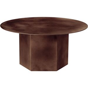 GUBI table basse EPIC COFFEE TABLE Ø 80 cm (Earthy Red Steel - Acier)