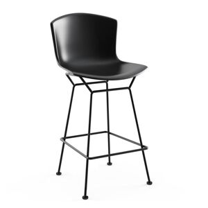 KNOLL tabouret hauteur comptoir BERTOIA Anniversary Edition (Structure noire / Coque noir - Acier verni / Polypropylene)