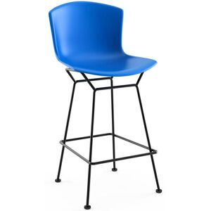 KNOLL tabouret hauteur comptoir BERTOIA Anniversary Edition (Structure noire / Coque bleu - Acier verni / Polypropylene)