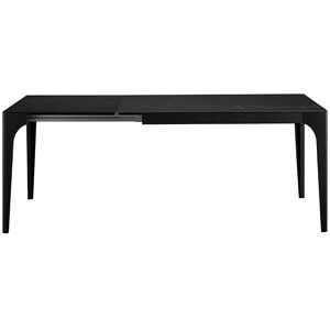 COLICO table extensible CARGO 160(210-260)x90 cm (Nero Marquina mat - Chene noir absolu et Gres effet Marbre)