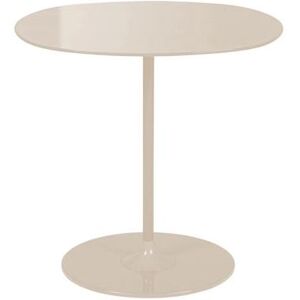 KARTELL table basse THIERRY 45 x 45 cm (Blanc - Verre trempe peint au dos et acier peint)