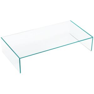 TONELLI table basse EDEN (118 x 88 x h 40 cm - Verre extra clair)