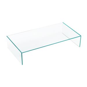 TONELLI table basse EDEN (128 x 68 x h 40 cm - Verre extra clair)