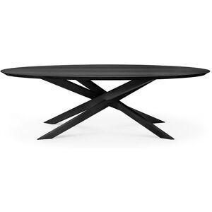 ETHNICRAFT table ovale MIKADO (267 cm - Rovere nero)