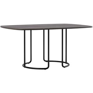 ALMA DESIGN table ovale SCALA 160 x 110 cm (Couleur au choix - Plateau en lamine melamine et base en acier peint)