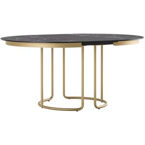 ALMA DESIGN table ronde extensible SCALA Ø 120 cm (Couleur au choix - Plateau en HPL, partie extensible en lamine melamine et base en acier [...]