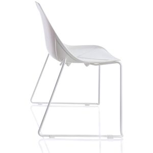 ALMA DESIGN X Chair Collection set de 4 chaises X SLED (Couleur au choix - Acier verni et polypropylene)