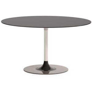 KARTELL table ronde THIERRY XXL (Gris - Verre trempe peint et metal)