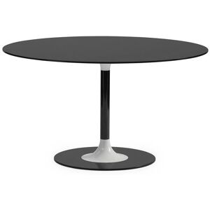 KARTELL table ronde THIERRY XXL (Noir - Verre trempe peint et metal)