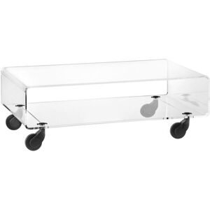 EMPORIUM table basse avec roulettes ANDY (Andy 2 - Verre acrylique)