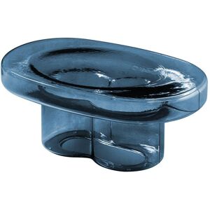 MINIFORMS table basse SODA OVAL (Bleu - verre soufle)