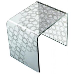 ZANOTTA table basse LUCCIOLO (Cercles - Verre)