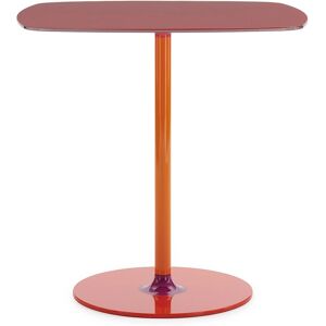 KARTELL table THIERRY BISTROT (Burgundy - Verre trempe peint et metal)