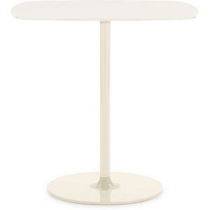 KARTELL table THIERRY BISTROT (Blanc / Beige - Verre trempe peint et metal)