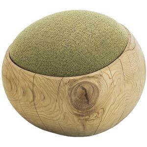 RIVA 1920 tabouret pouf BIGNÉ (Cat. D1 - Bois de cedre massif et tissu)