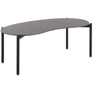 KARTELL table basse UNDIQUE H 44 cm (Plateau Terrazzo noir, structure noire - Gres et acier peint)