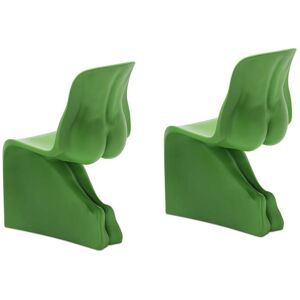 CASAMANIA set de 2 chaises HER (Vert opaque Pantone 3539 C - Polyethylene)