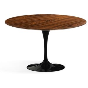 KNOLL table ronde lounge TULIP Ø 107 cm collection Eero Saarinen (Base noire / plateau Santos Palissandro - Bois et aluminium)