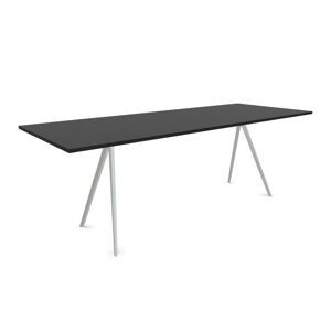 MAGIS table BAGUETTE 205x85 cm (Plateau chene fonce, structure blanche - MDF impiallacciato e alluminio verniciato poliestere)