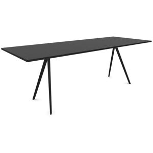 MAGIS table BAGUETTE 205x85 cm (Plateau en chene fonce, structure noire - MDF impiallacciato e alluminio verniciato poliestere)